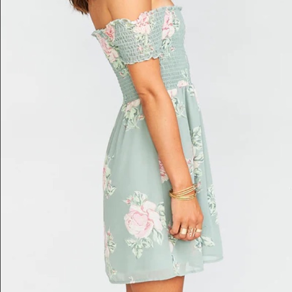 SMYM Smocked sage dress - Picture 4 of 4